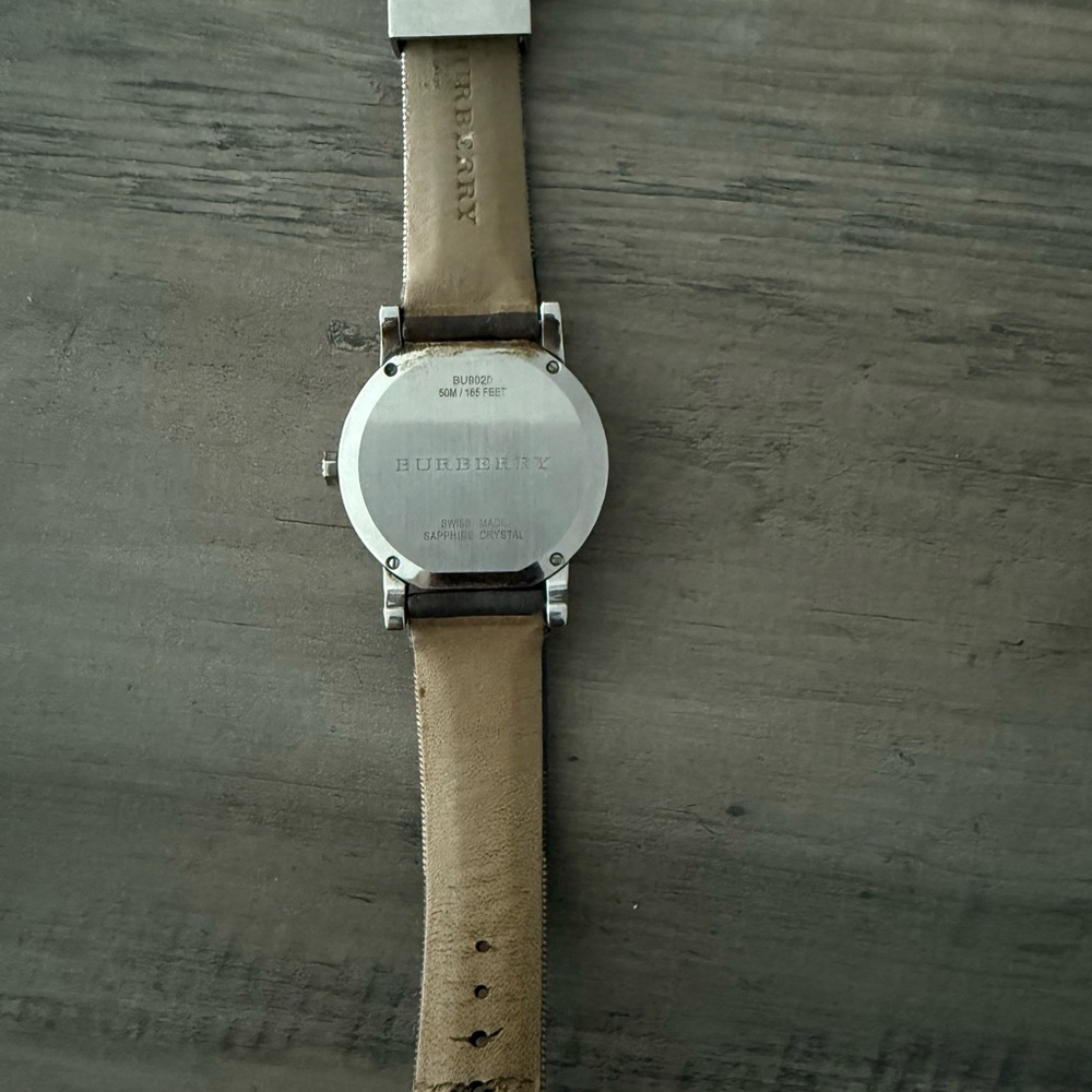 Burberry Gray and Brown Timepiece - Picture 3 of 4